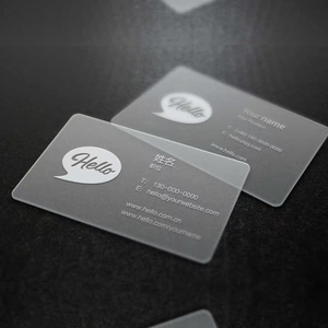 นามบัตรพลาสติกพีวีซีสีดำด้านออกแบบได้ตามต้องการ - Product Image 4