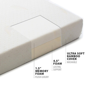 Matelas pliable en 3 parties en <span class=keywords><strong>mousse</strong></span> à mémoire <span class=keywords><strong>de</strong></span> forme confortable et économique - Product Image 4