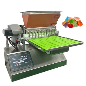 High Quality Flat Lollipop Chocolate Depositor Jelly <b>Gummy</b> <b>Bear</b> Making Machine Table Top Small Candy <b>Gummy</b> Machine - Product Image 1