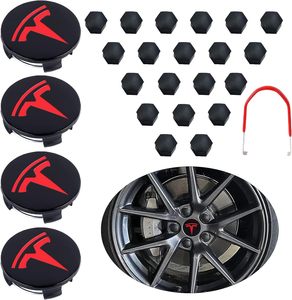Accessoires Tesla Model 3 Housse de roue de voiture Housse de <span class=keywords><strong>jante</strong></span> et couvercle d'écrou de roue pour Tesla Model 3 X S - Product Image 4