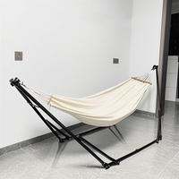 Hamac pliable personnalisable avec structure en acier, chaise suspendue intérieure/extérieure pour patio et balcon