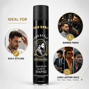 <b>Hair</b> <b>Spray</b> <b>for</b> <b>Men</b> Strong Hold Quick Drying Professional Finish Styling <b>Spray</b> Wholesale Supplier - Product Image 2