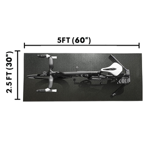 Tập Thể Dục Văn Phòng Phẩm Xe Đạp Mat, Siêu Bền Xe Đạp Huấn Luyện Viên Mat, Trong Nhà Đi Xe Đạp Mat Tập Thể Dục Mat Cho Thảm Làm Việc Với Xe Đạp Mat - Product Image 1