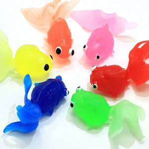 Accessoires de décoration intérieure, poissons en résine en silicone 3D néon en plastique, poissons gommeux, cabochons, bricolage, bijoux kawaii, pendentifs, porte-clés - Product Image 4