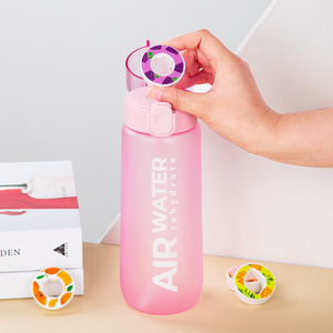 Logo personnalisé 750ml bouteille d'eau de fitness en plein <span class=keywords><strong>air</strong></span> sans BPA bouteille d'eau en plastique givré <span class=keywords><strong>air</strong></span> bouteille d'eau avec des dosettes de saveur de fruit - Product Image 6