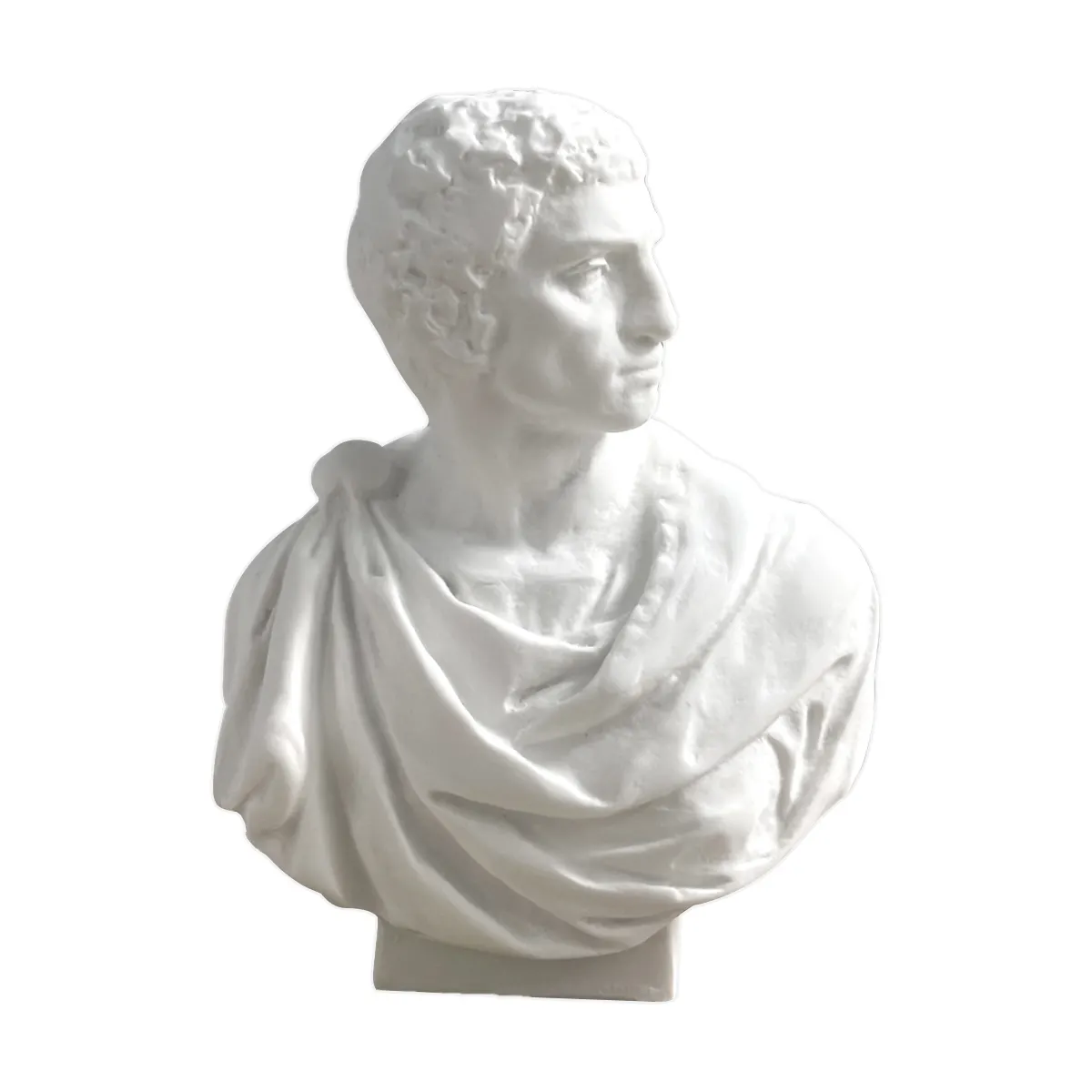 Mini estátua artística personalizada de resina branca pura, deus grego, grécia, antigo