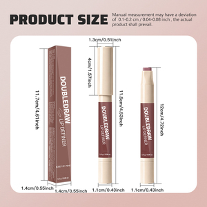 Rossetto e Matita per <span class=keywords><strong>Labbra</strong></span> 2-in-1 per Definire le Tue <span class=keywords><strong>Labbra</strong></span>, Facile da Applicare con Finitura Vellutata Opaca, Penna per Trucco <span class=keywords><strong>Labbra</strong></span> a Doppia Punta - Product Image 3