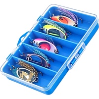 Le Brave Colorful Sequin Metal Jig 4cm 56g Core Pull Rotating Fishing Lure Bass Mandarin Fish Bait for Streams Lakes