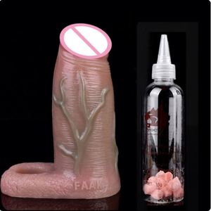 Drop Shipping Penis Sleeve Enlargement Sex Toys for Men Delay Ejaculation Cock Ring Silicone Realistic Hollow <b>Dildo</b> Sheath - Product Image 4