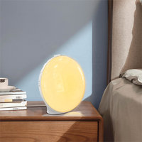 Réveil intelligent avec lumière du soleil, bruit blanc, lampe de table à changement de couleur, réveil avec lumière du soleil, lumière de réveil