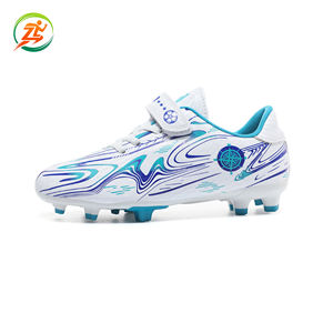 Nouvelles chaussures <span class=keywords><strong>de</strong></span> football unisexes à crampons longs pour terrain synthétique, avec tige en PVC et semelle extérieure en caoutchouc, à fermeture Velcro, pour adolescents et étudiants - Product Image 3