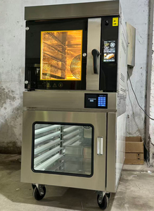 <span class=keywords><strong>Four</strong></span> à convection électrique rotatif <span class=keywords><strong>mini</strong></span> 10 plateaux 40x60 cm pour boulangerie, croissants, gâteaux, pain, avec fonction de fermentation et étaisement à air chaud - Product Image 6