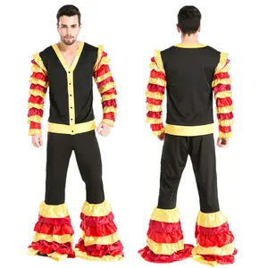 Costume da batterista tribale africano di Halloween cosplay costume da clown costume da allenatore di animali