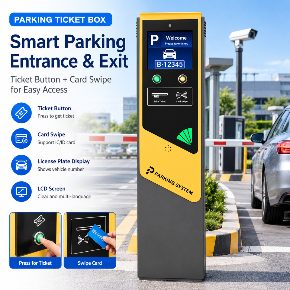 Smart Parking System Parking System Card Dispenser Machine Vehicle ...