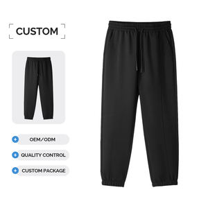 <span class=keywords><strong>Pantalon</strong></span> de survêtement pour homme 2026, brodé et à empiècements, design premium à fentes, confortable, chaud et décontracté - Product Image 1