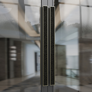 Poignée de <span class=keywords><strong>porte</strong></span> principale robuste de style chinois pour <span class=keywords><strong>porte</strong></span> extérieure, poignée en <span class=keywords><strong>bois</strong></span> et verre, poignée de traction en alliage d'aluminium, accessoires de <span class=keywords><strong>porte</strong></span> - Product Image 4