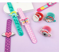 PVC Unisex Cartoon Slap Armbandjes Kinderen Pat-Pat Polsbandjes Schattig Eenhoorn Dinosaurus Design Groothandel