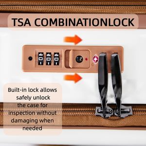 <span class=keywords><strong>Maleta</strong></span> de <span class=keywords><strong>Cabina</strong></span> Ligera con Ruedas de Aluminio y Compartimento Frontal para Portátil de 20 Pulgadas, Ideal para Viajes de Negocios - Product Image 5