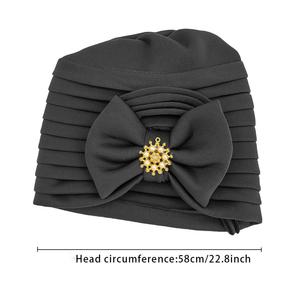 Turbante Musulmán de Lujo Personalizado en Varios Colores para Mujer, Tela Suave con Pliegues y Broche Decorativo, Pañuelo para la Cabeza Modesto, Dubái 2026 - Product Image 5