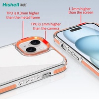 Étui antichoc intérieur de téléphone portable de conception de luxe pour l'iPhone 16