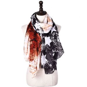 Hiyab Personalizado con Impresión Digital para Mujer, 100% Chifón, Bufanda con la Bandera Americana - Product Image 4