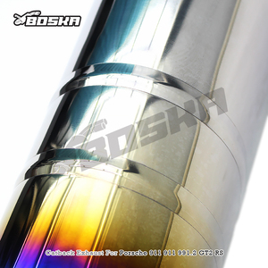 Tubos de Escape Catback Personalizados para Porsche 911 991.2 GT2 RS 3.8T 2018-2019 Boska Racing, Tubo de Escape de Titanio con Silenciador - Product Image 2