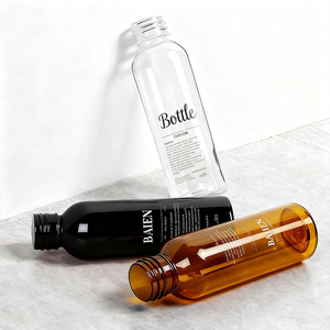 Bouteilles en plastique PET bleues, blanches et vertes de 100 ml, 6 oz et 8 oz, faciles à presser, avec bouchons à vis pour huile capillaire - Product Image 5