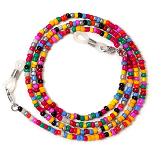 Chaîne de <span class=keywords><strong>lunettes</strong></span> de soleil perlées colorées à la mode <span class=keywords><strong>cordon</strong></span> de cou anti-perte pour accessoires de <span class=keywords><strong>lunettes</strong></span> - Product Image 4