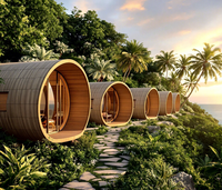 Maisons préfabriquées rondes, maisons modulaires, maison préfabriquée en forme de dôme rond, maison capsule ronde, mini-maison, cabane préfabriquée pour hôtel de villégiature