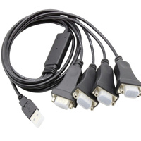 Cable Serial USB 2.0 DB9 Hembra RS232 de Alta Calidad, Chip FTDI PL2303, Revestimiento de PVC, Carga Rápida de 5A, Transferencia de Datos, Reproductor de DVD