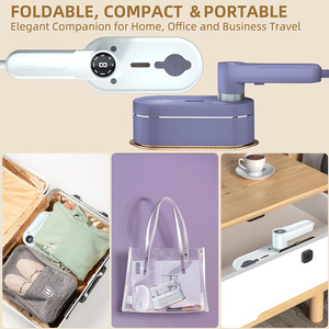 Portable Mini Travel Steam <strong>Iron</strong> 180 Degree Rotation <strong>8</strong> Mode Temperature Adjustment Wet/Dry Option Ceramic Hotel Household - Product Image 4