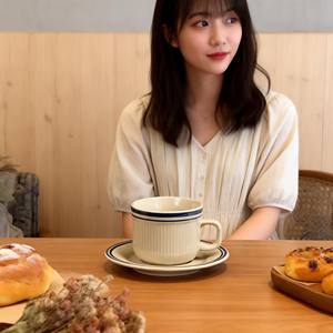 Tazas y Platillos de Cerámica HARVIT Africa, Diseño Retro Ecológico de 350cc, Venta al por Mayor, Económicos, Personalizados con Impresión - Product Image 4