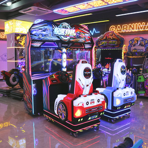 Machine de jeu d'arcade de course immersive « Speed Crossing » avec <span class=keywords><strong>volant</strong></span> et retour de force – Défi de course au niveau ludique - Product Image 3