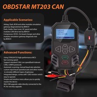 Herramienta Simuladora de Gateway CAN OBDSTAR MT203 2026, Compatible con Funciones de Prueba de Tablero, Audio, Palanca de Cambios y Panel de Aire Acondicionado, 2 Años de Actualización Gratuita