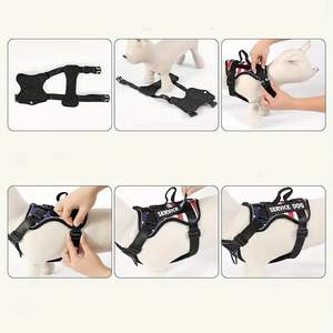 Dapat diatur lembut bernapas mudah untuk kontrol Oxford 5 buah Patch reflektif rompi anjing <span class=keywords><strong>Harness</strong></span> untuk anjing kecil sedang besar - Product Image 4