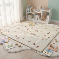 Tapis de jeu pour bébé en mousse IXPE, surface plane, sans bosses, s'adapte parfaitement au sol, coussin stable pour les activités quotidiennes des tout-petits en intérieur