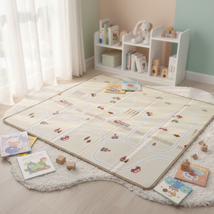Tapis de jeu pour bébé en mousse IXPE, surface plane, sans bosses, s'adapte parfaitement au sol, <span class=keywords><strong>coussin</strong></span> stable pour les activités quotidiennes des tout-petits en intérieur - Product Image 1