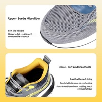 Chaussures de sécurité pour hommes, anti-perforation, anti-écrasement, durables, légères, confortables, avec embout en acier, antidérapantes