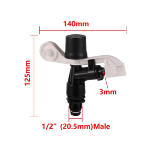 1/2 inç tarım bahçe sulama yağmurlama 360 derece tam daire çim darbe Rocker yağmurlama - Product Image 2