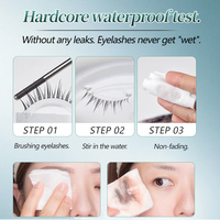 Mascara portable en tube petit format, application 360° complète, maquillage des cils fin, waterproof, facile à enlever, logo personnalisé OEM, fournisseur en gros