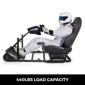 Fabricación de Charmount OEM ODM Racing Seat Gaming Wheel Stand Simulador Cabina Dirección Gaming-Cabina