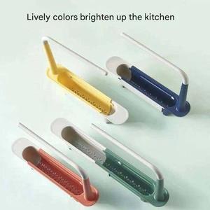 Telescópica Cozinha Sobre Pia Organizador com Cabide de Toalha Expansível Slim Drain Basket Multifuncional Ajustável <span class=keywords><strong>Colander</strong></span> Rack - Product Image 6