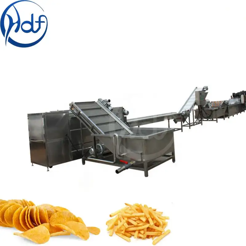 Hot Sale Potato Crisps Processing Line Cassava Yam Chips Making Machine