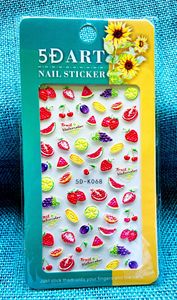 5D <b>Nail</b> Art Decals Paper and Plastic DIY Embossing Decoration <b>Transfer</b> Foil <b>Nail</b> Sticker Design - Product Image 5