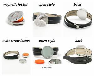 Bracciale Unisex in Acciaio Inox da 30mm con Diffusore di Oli Essenziali e Cinturino in Pelle PU, Gioiello Regalo - Product Image 2