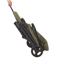 Poussette pour bébé économique à dossier mécanique autoportante et compacte à une main