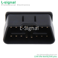 PCB Mount Automotive OBD2 16Pin 90 Degree Male Plug Connector für Truck