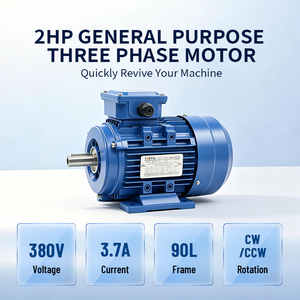 มอเตอร์ไฟฟ้ากระแสสลับสามเฟส MS Series รุ่น MS90L-4-1.5KW ประสิทธิภาพสูง ใช้ขดลวดทองแดง กำลังไฟ 1.5 กิโลวัตต์ - Product Image 4