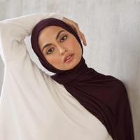 Offre Spéciale Jersey Hijab extensible grande taille femmes musulman arabe conception de malaisie coton matériel dubaï 2024 Hijab
