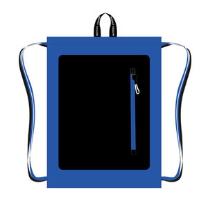 Sac à dos unisexe multifonctionnel en polyester, grande capacité, anti-vol, avec cordon de serrage, imperméable, en matériaux spéciaux - Product Image 5